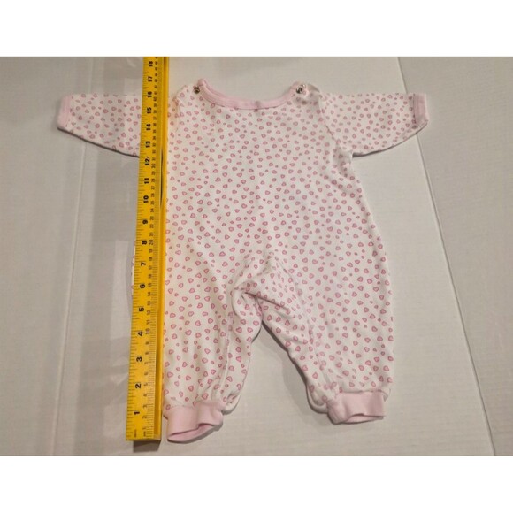 Vintage Honors Baby Bodysuit Green Bears and Pink Hearts Size 3-6 Months - Picture 5 of 6